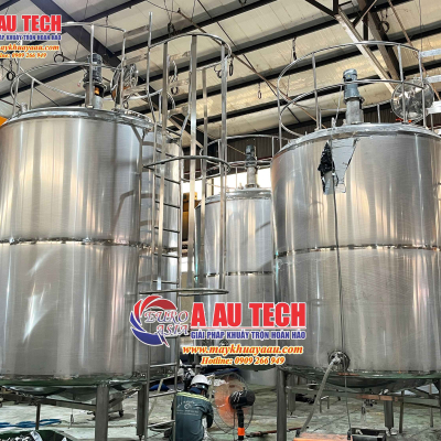 Hoàn thiện bồn khuấy giữ nhiệt nước trái cây 8000 lít theo yêu cầu