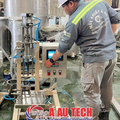 Máy chiết rót sơn 1 vòi – Giải pháp tối ưu cho dây chuyền sản xuất sơn hiện đại