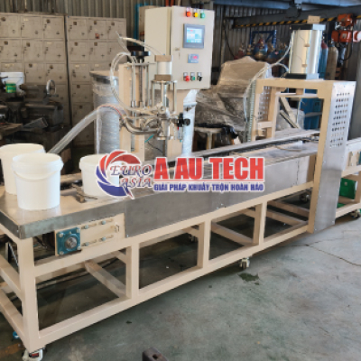 Hoàn thiện hệ thống máy chiết rót và đóng nắp thùng 5-18L