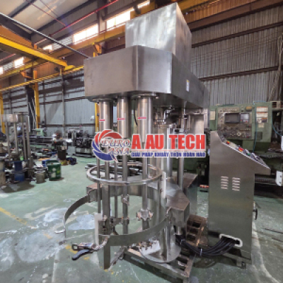 Gia công máy nhũ hóa thực phẩm 3 trục theo yêu cầu khách hàng