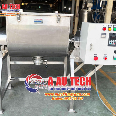 Máy trộn thực phẩm xoay đổ liệu thiết kế theo yêu cầu