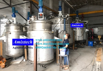 Gia Công Sản Xuất Bồn Khuấy Công Nghiệp Tại Xưởng Á Âu