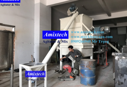 Gia Công Bồn Trộn Bột Khô 2 Tầng