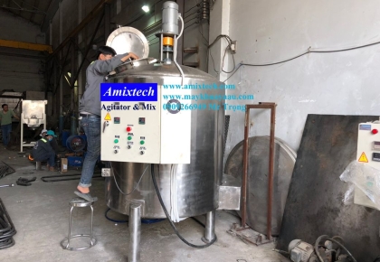Bồn Khuấy Gia Nhiệt Hóa Chất 500 Lít