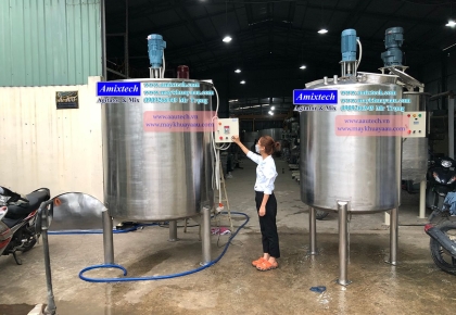 Máy Khuấy Hóa Chất Nắp Kín 2000 Lít