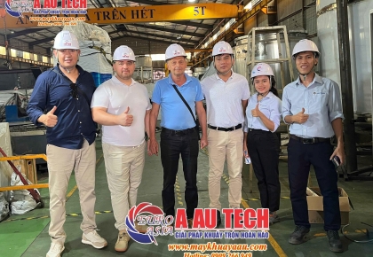 Khách hàng doanh nghiệp tham quan nhà máy sản xuất bồn công nghiệp Á Âu: Minh chứng cho chất lượng và uy tín