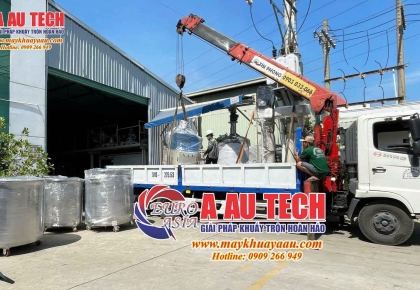 Vận chuyển máy khuấy sơn đi khu công nghiệp xa – Giải pháp an toàn, hiệu quả