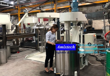 Máy Khuấy Bột Bả 2 Trục