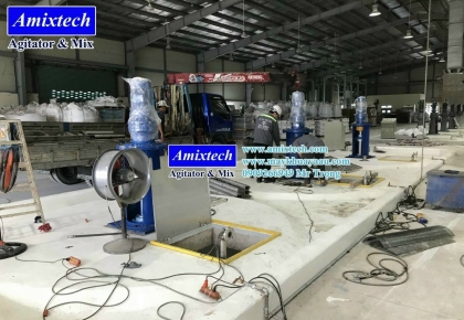Dự Án Máy Khuấy Trộn Công Nghiệp Cho Bể Xi Măng