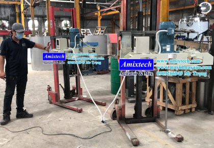 Máy Khuấy Gá Thùng IBC 1000 Lít