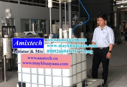 Máy Khuấy Keo 1000 Lít IBC Khí Nén