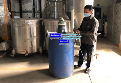 Máy Khuấy Khí Nén Gá Thùng Phuy