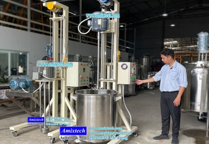 Máy Khuấy Nâng Hạ Bằng Điện 200 Lít