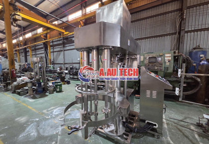 Gia công máy nhũ hóa thực phẩm 3 trục theo yêu cầu khách hàng