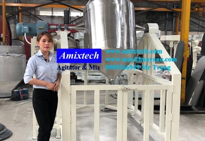 Máy Trộn Bột Khô Dạng Xoay 300Kg