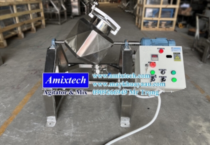 Máy Trộn Bột Khô Hình Lập Phương 10Kg