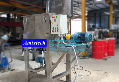 Máy Trộn Nguyên Liệu Nằm Ngang 300Kg