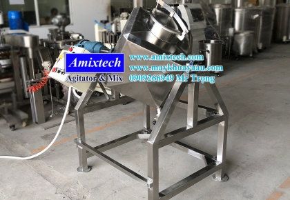 Máy Trộn Bột Khô Hình Lập Phương 50Kg