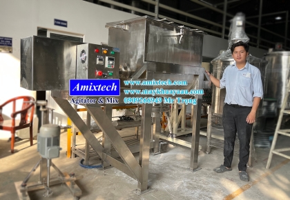 Máy trộn bột khô nằm ngang 200kg