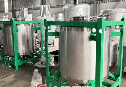 Tank inox IBC 1000 lít – Giải pháp lưu trữ tiết kiệm, an toàn và bền bỉ cho nhà máy