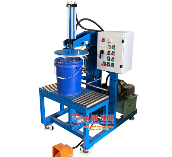 Máy đóng nắp thùng nhớt 18 lít