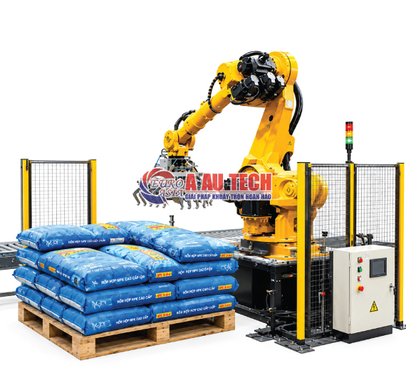 Robot Gắp Xếp Bao Lên Pallet Tự Động