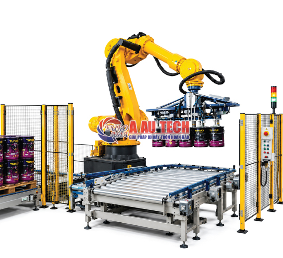 Robot Gắp Xếp Thùng Lên Pallet Tự Động