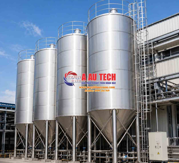 Silo chứa nguyên liệu thực phẩm