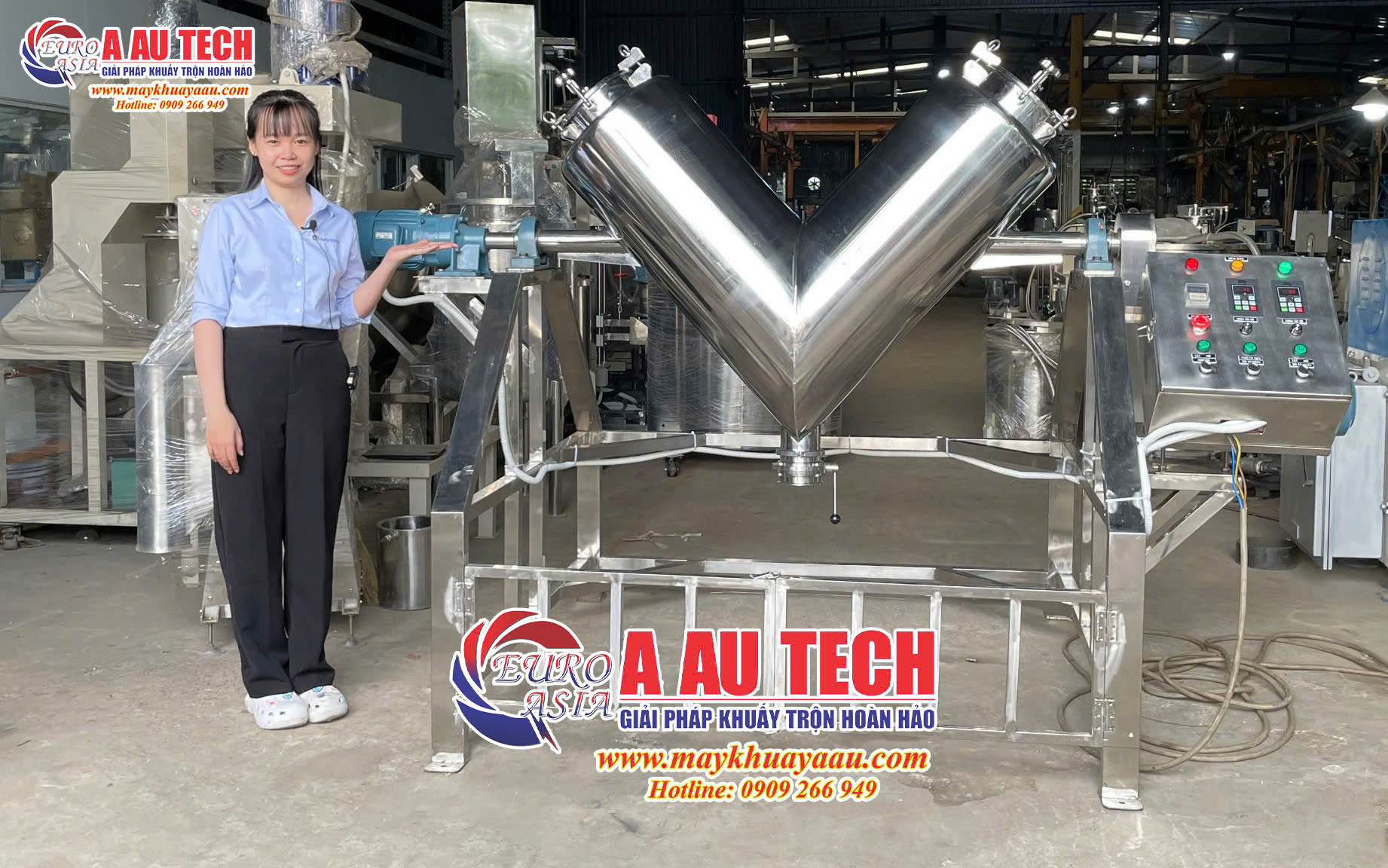 máy trộn chữ V 1