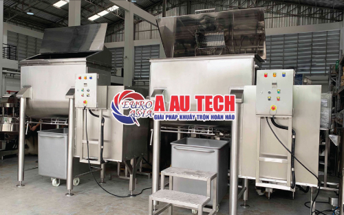 máy trộn thực phẩm nằm ngang