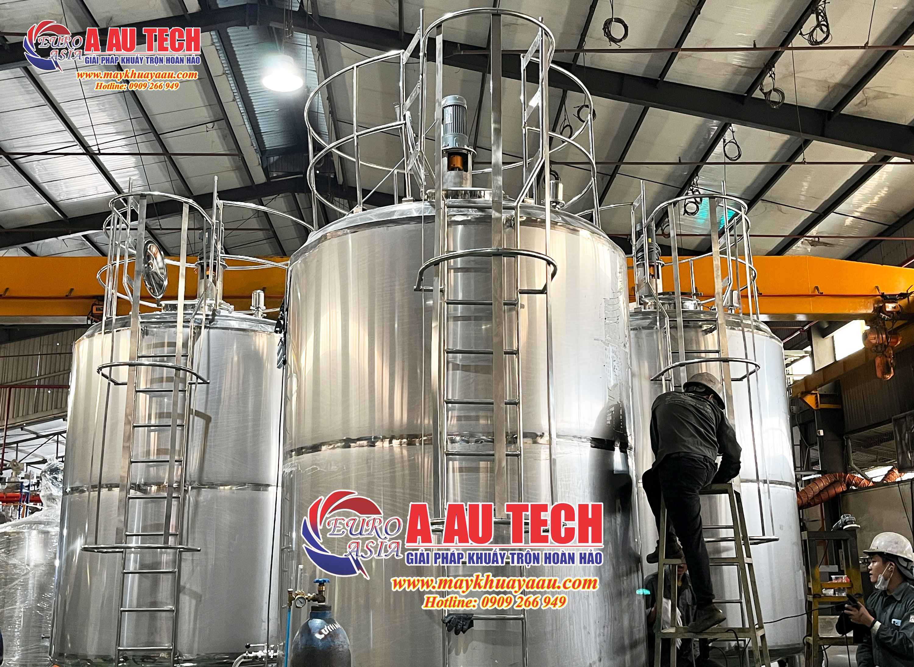 Bồn khuấy giữ nhiệt nước trái cây 8000 lít