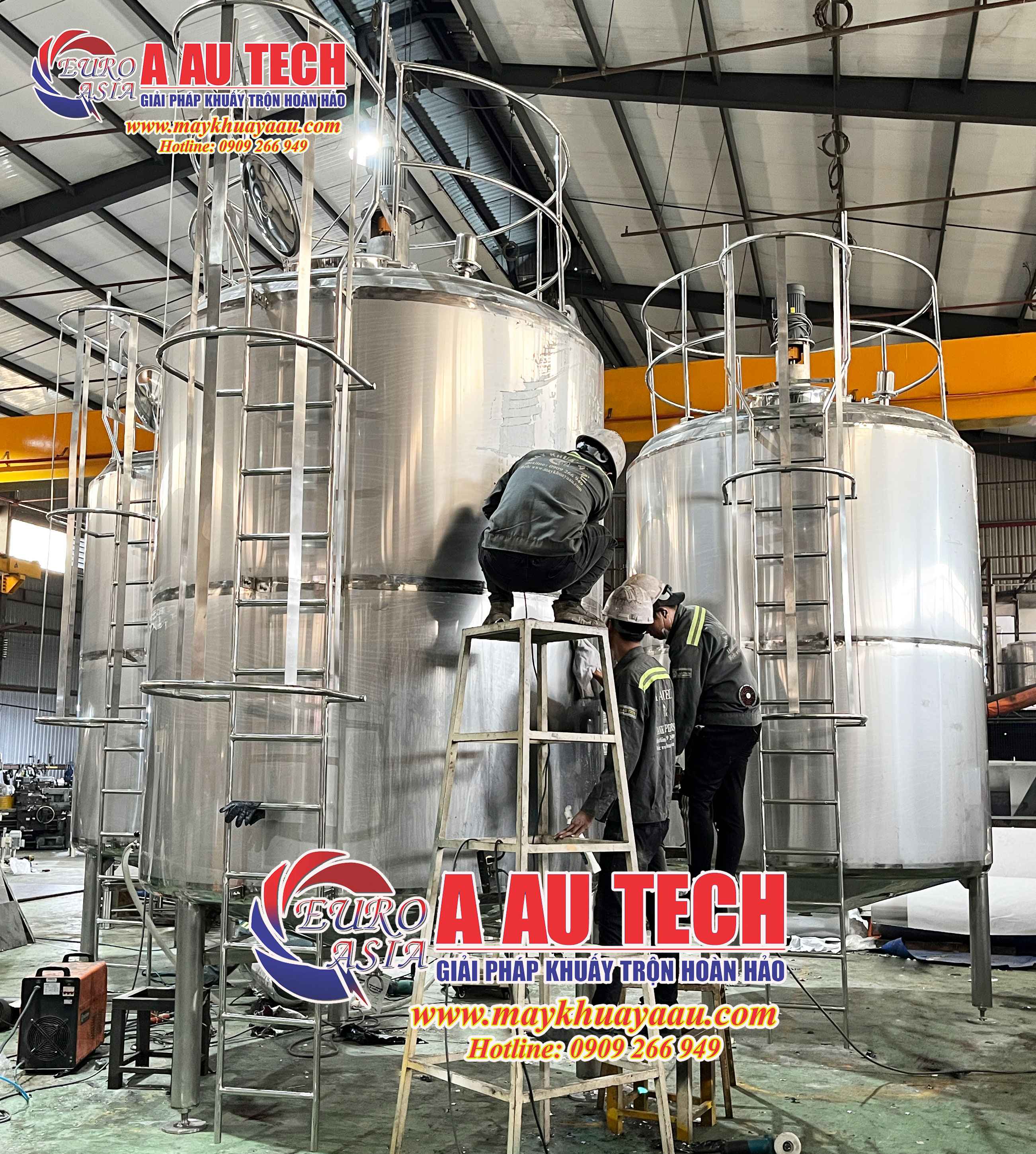 Bồn khuấy giữ nhiệt nước trái cây 8000 lít