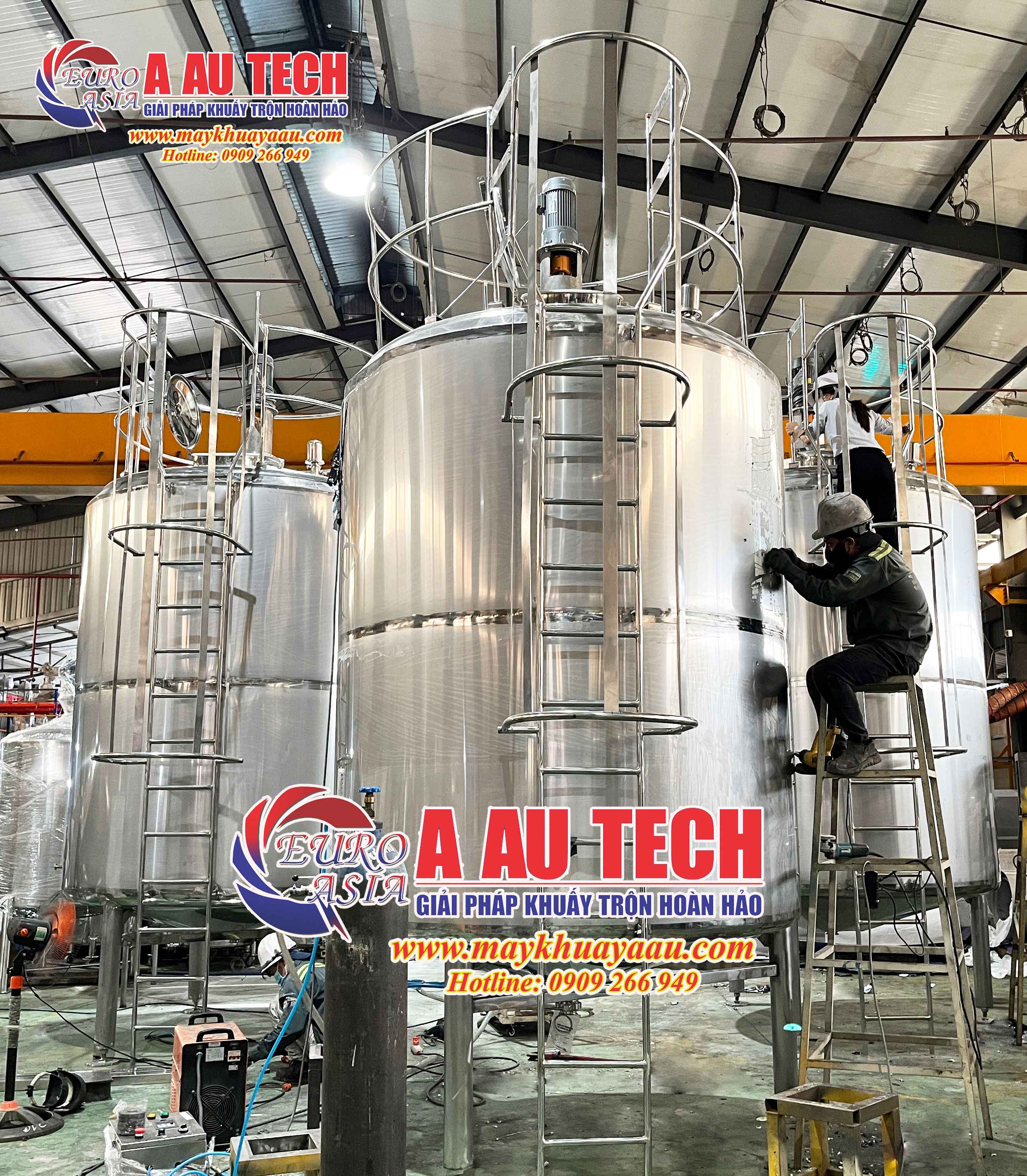 Bồn khuấy giữ nhiệt nước trái cây 8000 lít