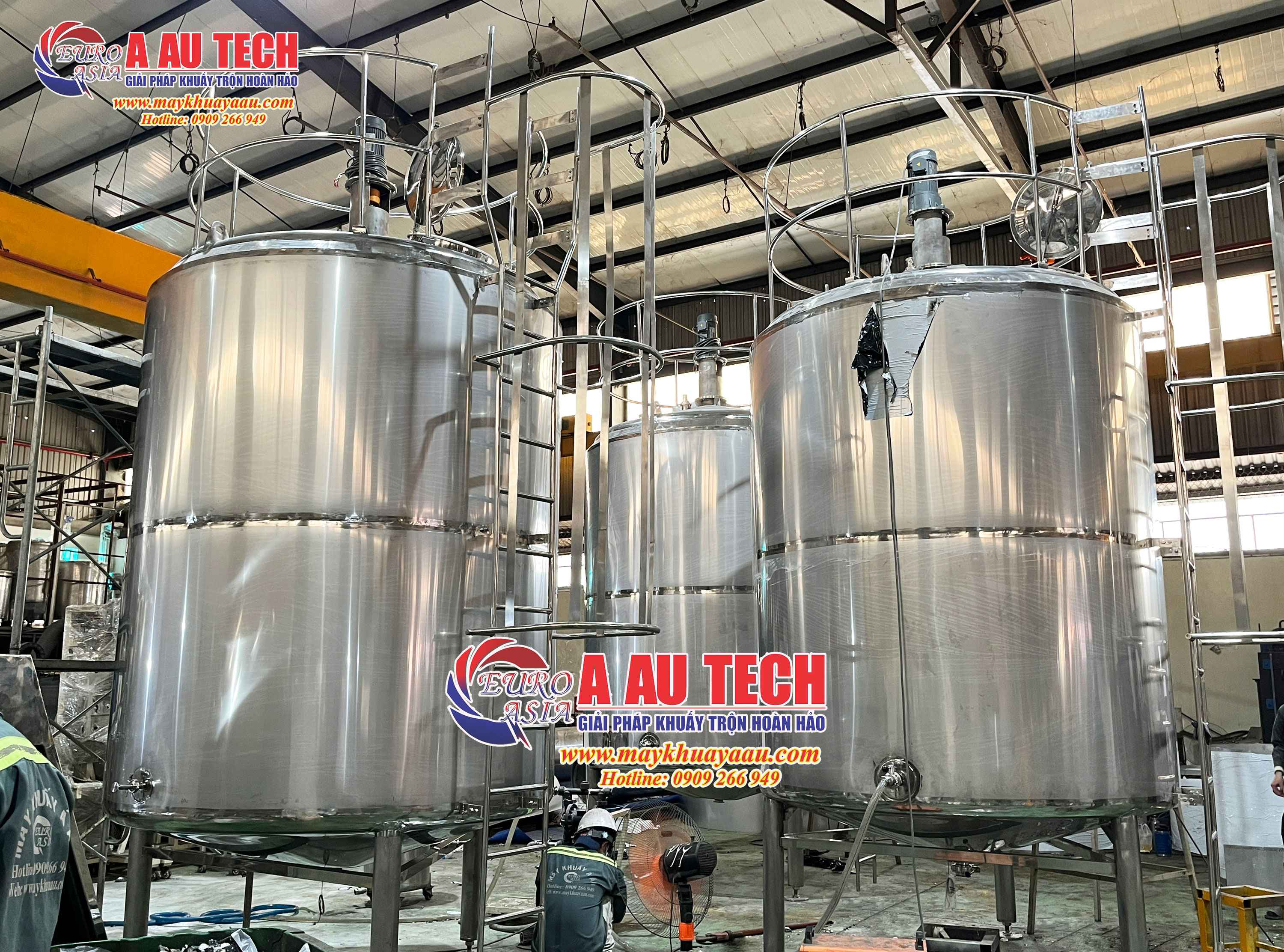 Bồn khuấy giữ nhiệt nước trái cây 8000 lít