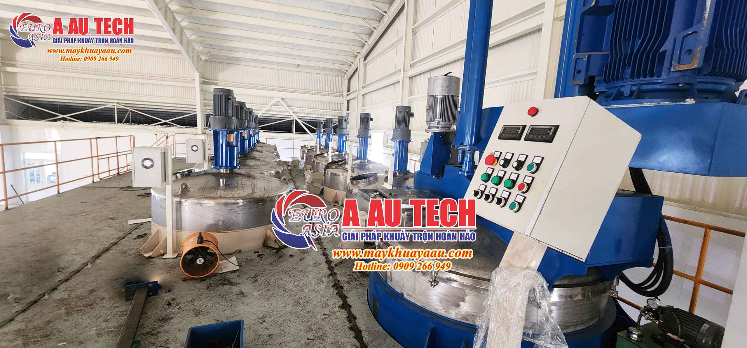 Hệ thống khuấy sơn công nghiệp