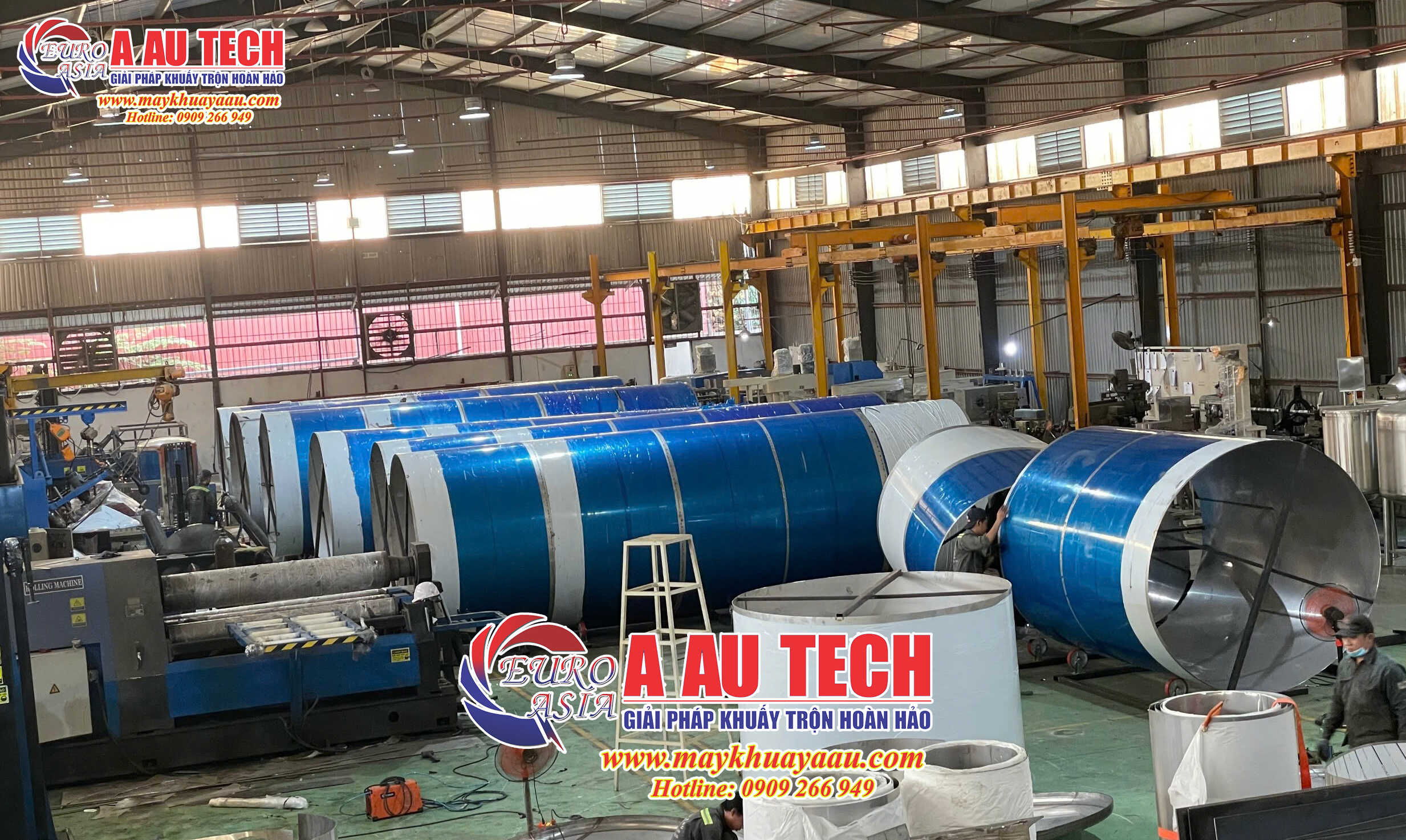 gia công bồn khuấy