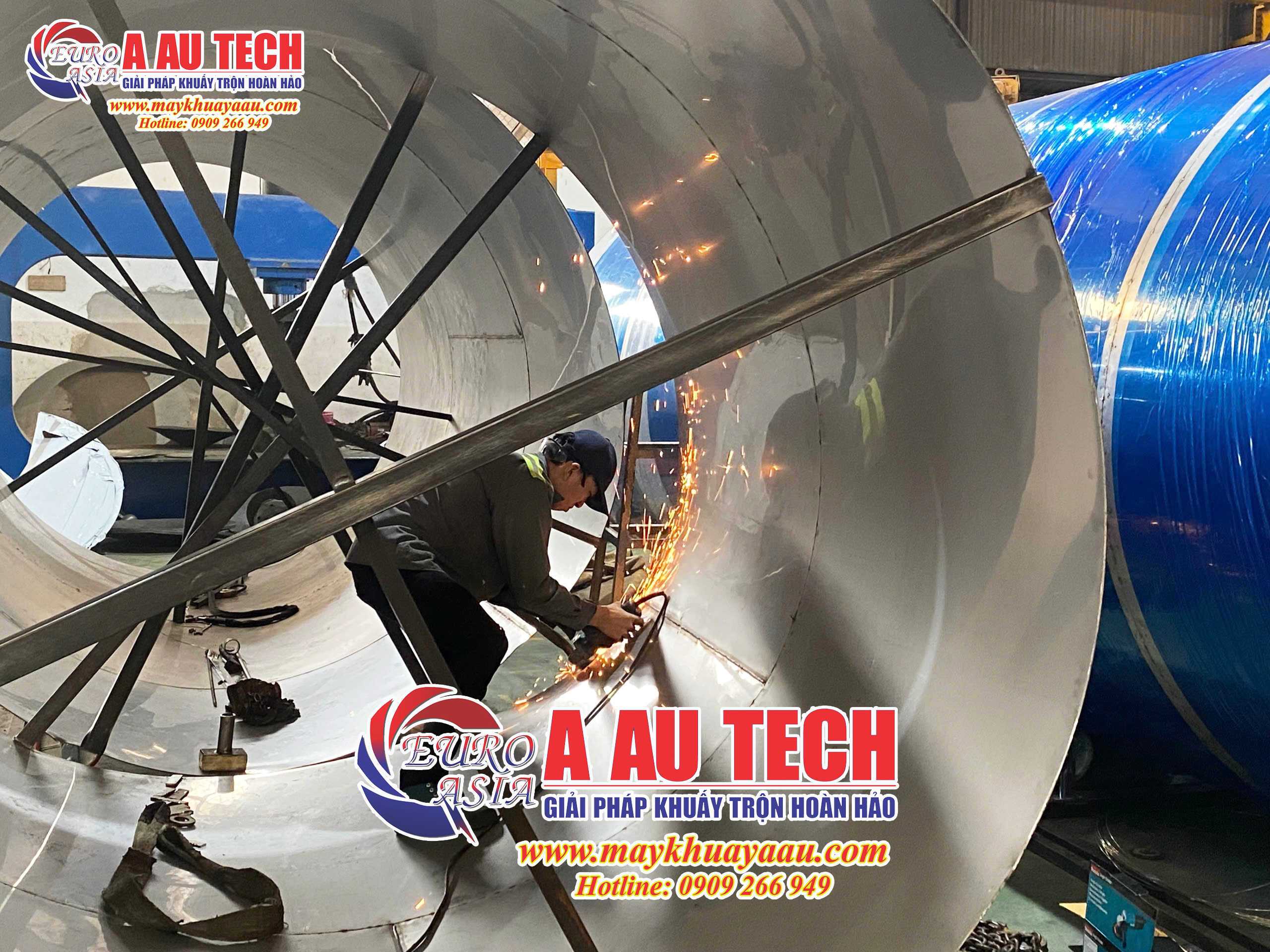 bồn khuấy công nghiệp á âu