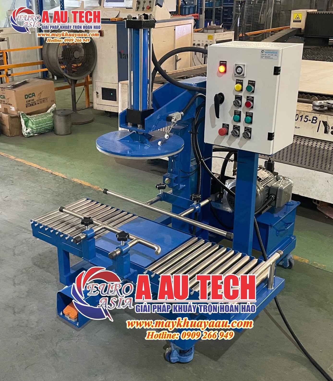 Máy đóng nắp thùng nhớt 18 lít