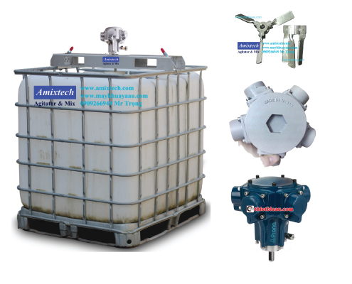 Máy khuấy thùng IBC 1000 lít