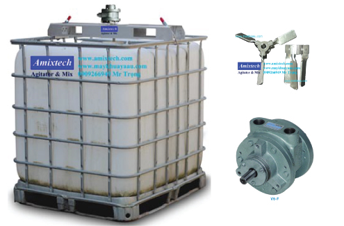 Máy khuấy thùng IBC 1000 lít
