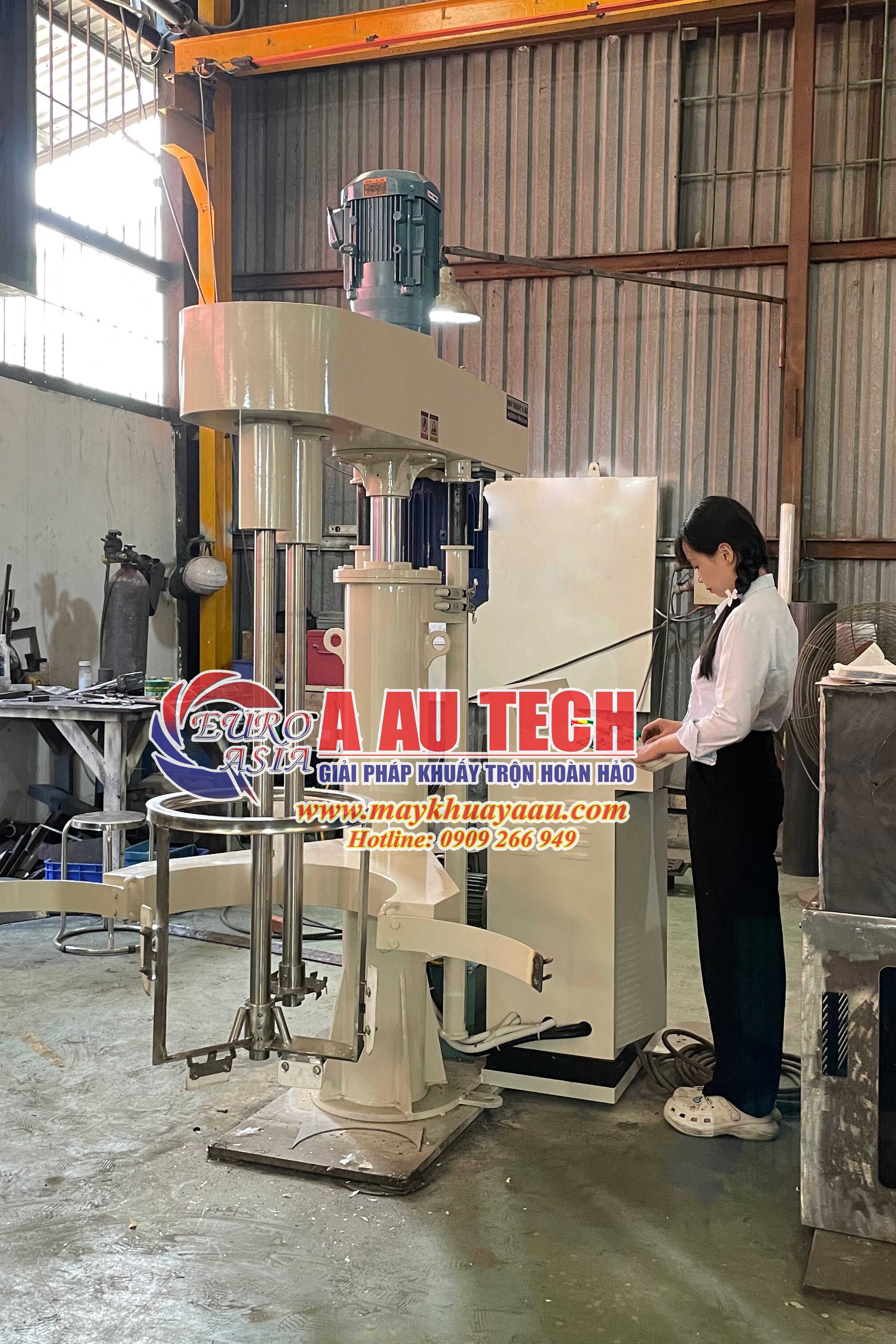 Máy khuấy 2 trục 500 lít
