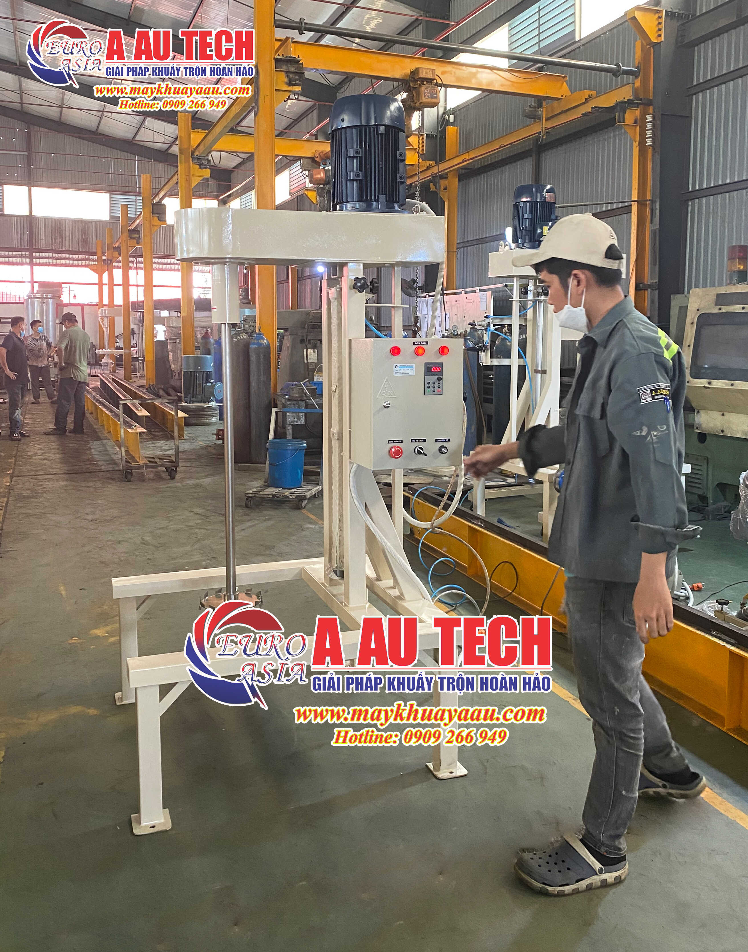 Máy khuấy phân bón 100-200 lít