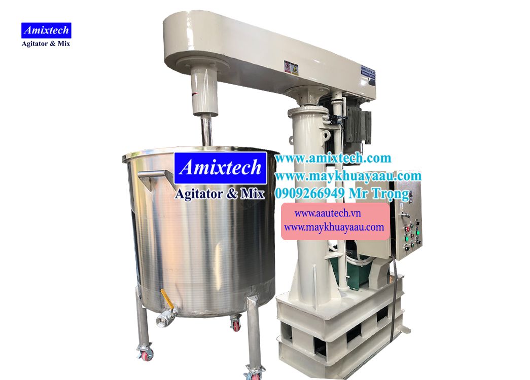 máy khuấy tốc độ cao nâng chân
