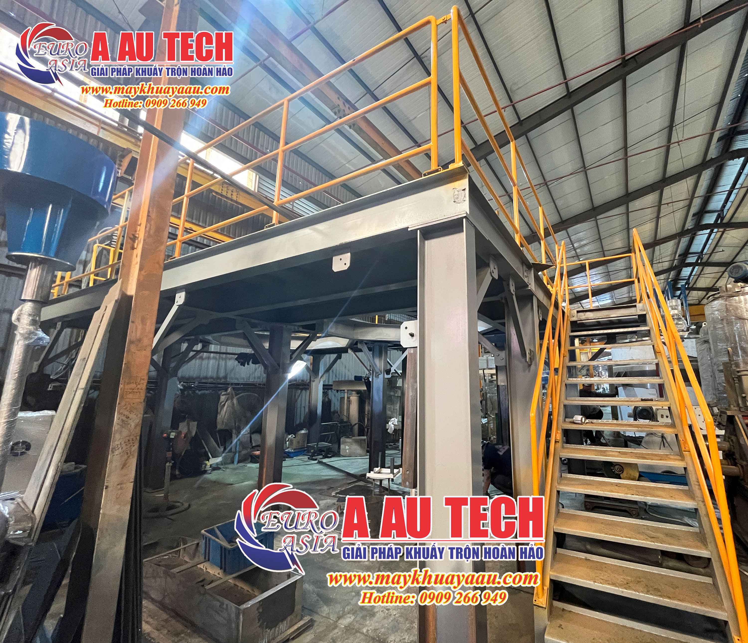 Máy khuấy sơn hệ xoay