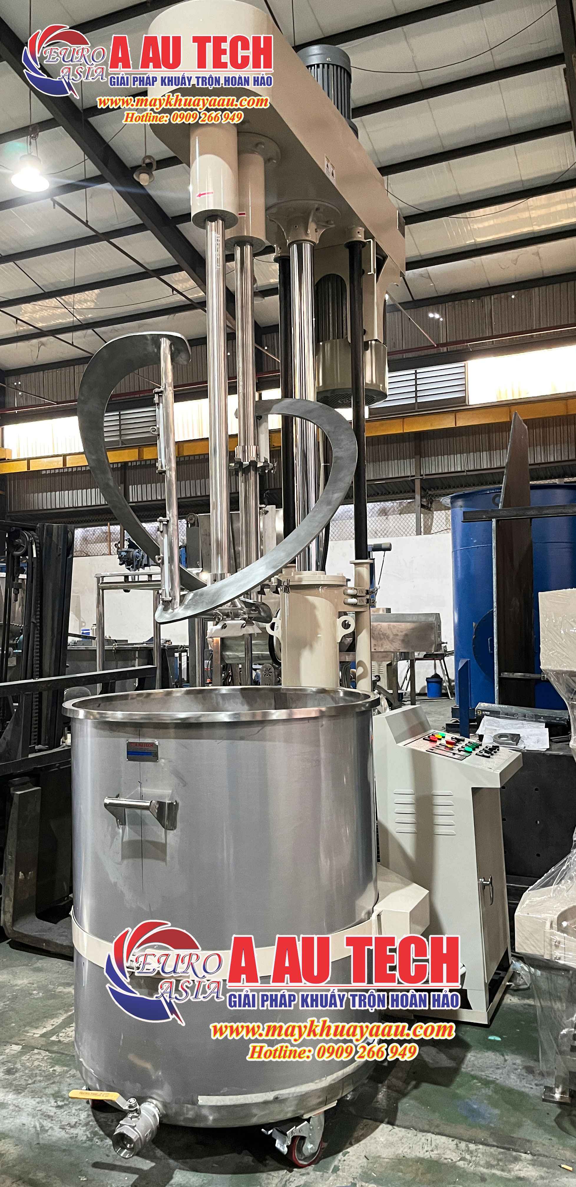 Máy khuấy sơn chống thấm 2 trục