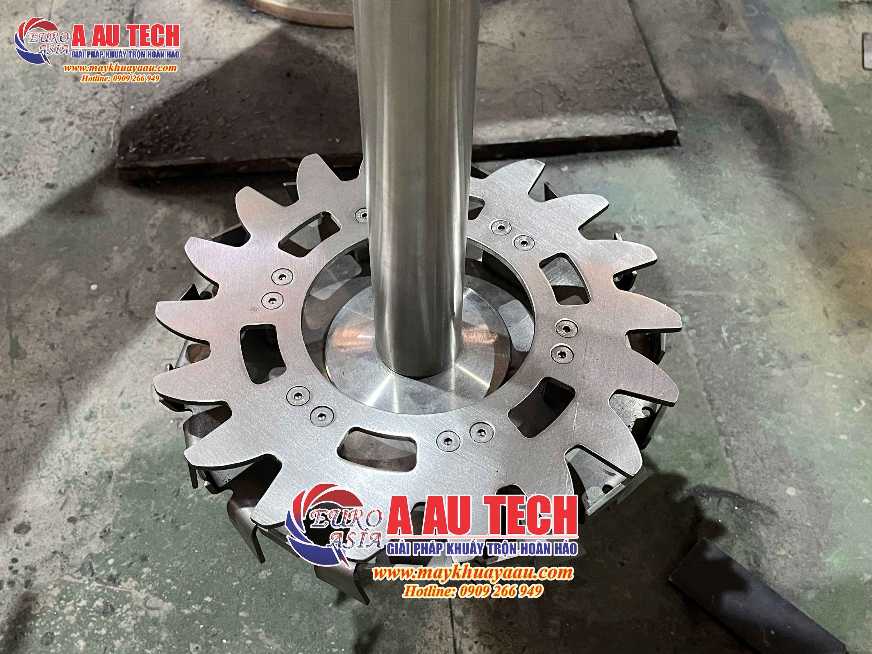 Máy khuấy sơn đĩa đôi