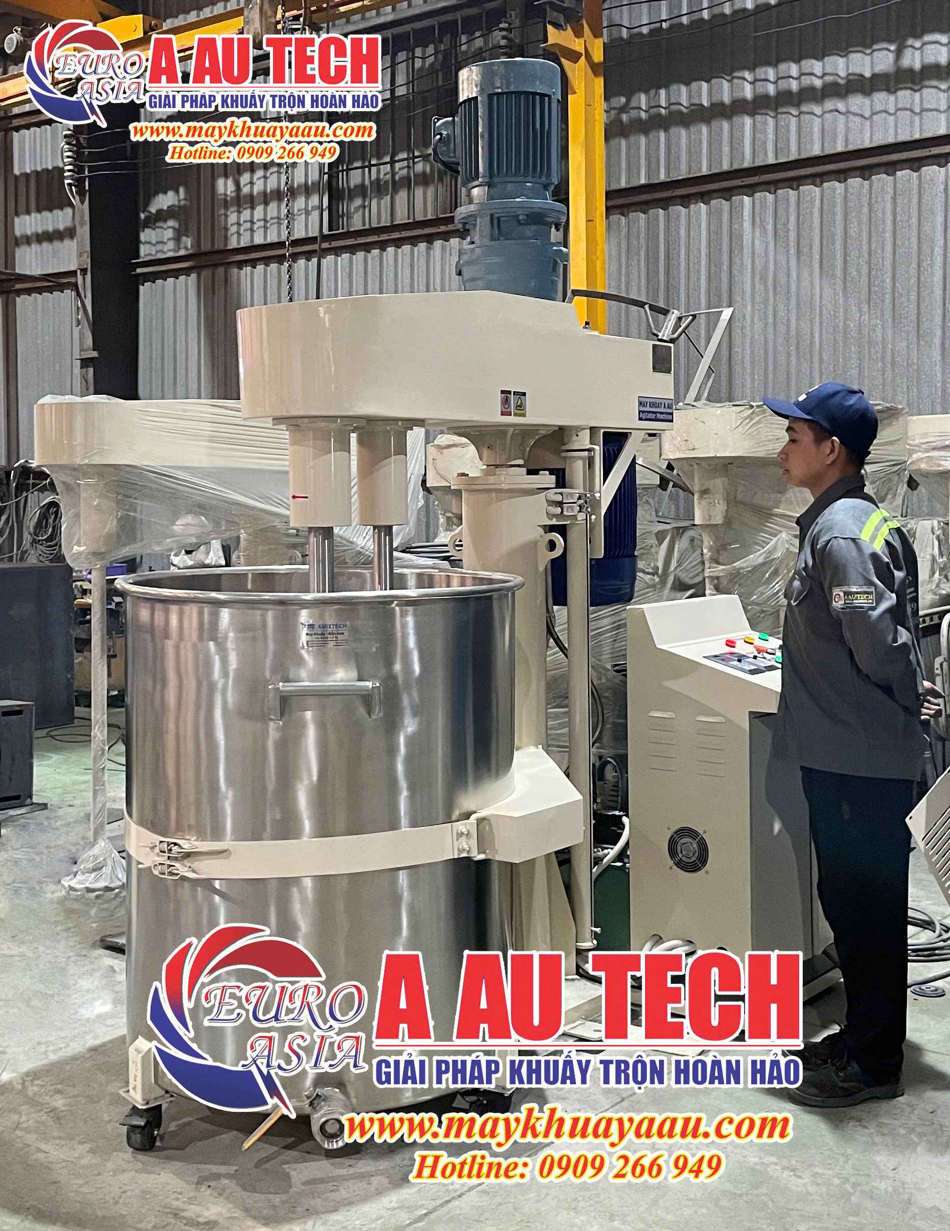 Máy khuấy sơn 2 trục
