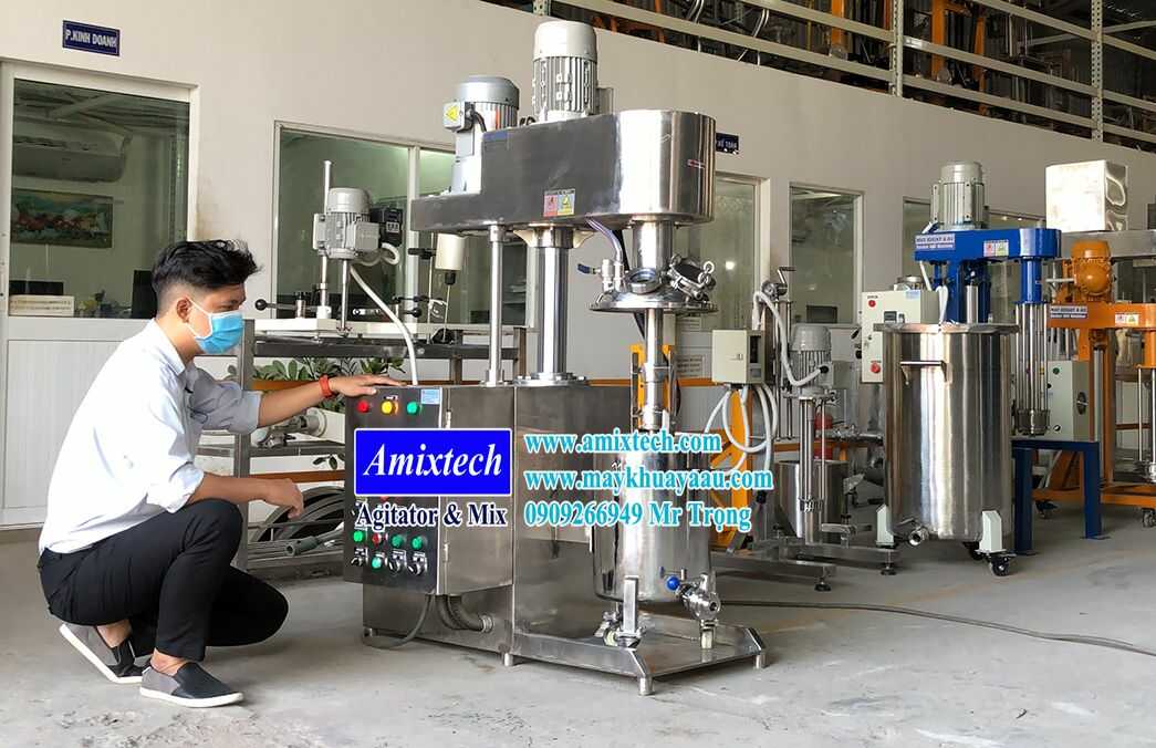 Máy khuấy trộn hút chân không