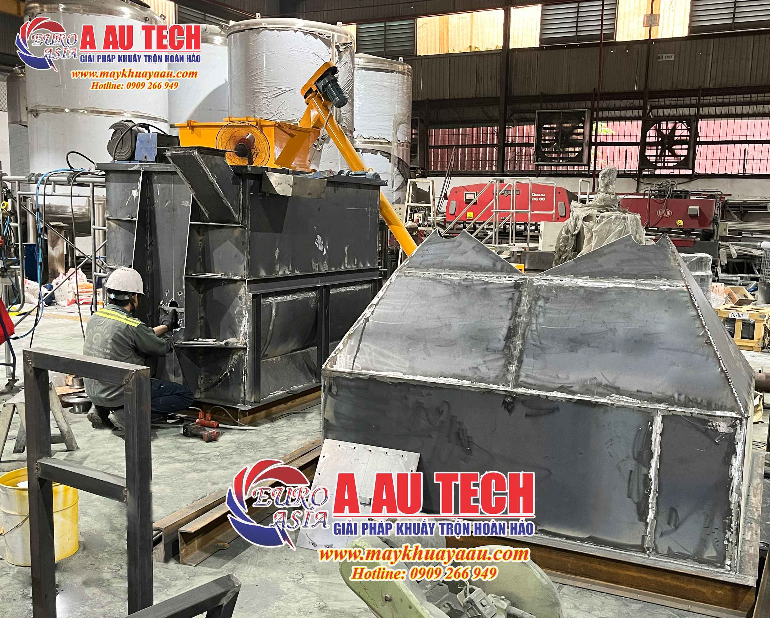 Gia công bồn trộn