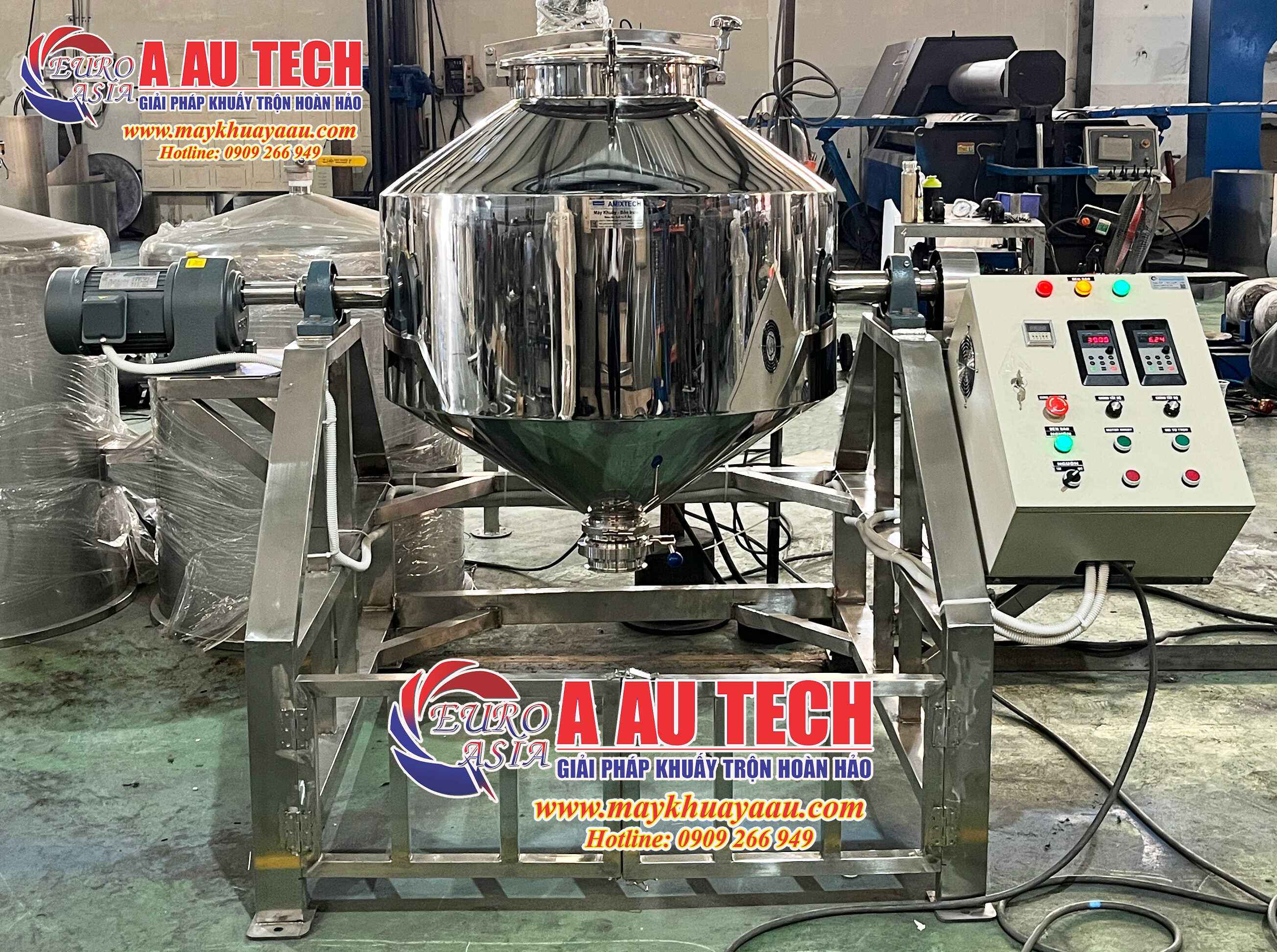 Máy trộn dạng trống